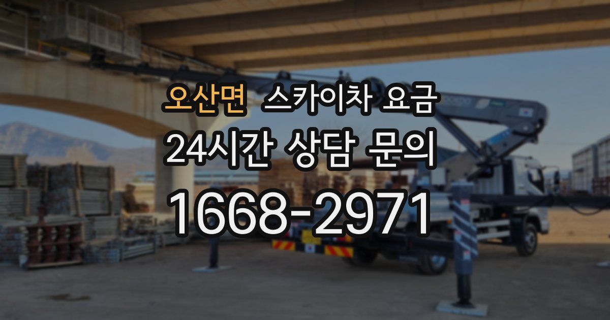 오산면 스카이차 요금