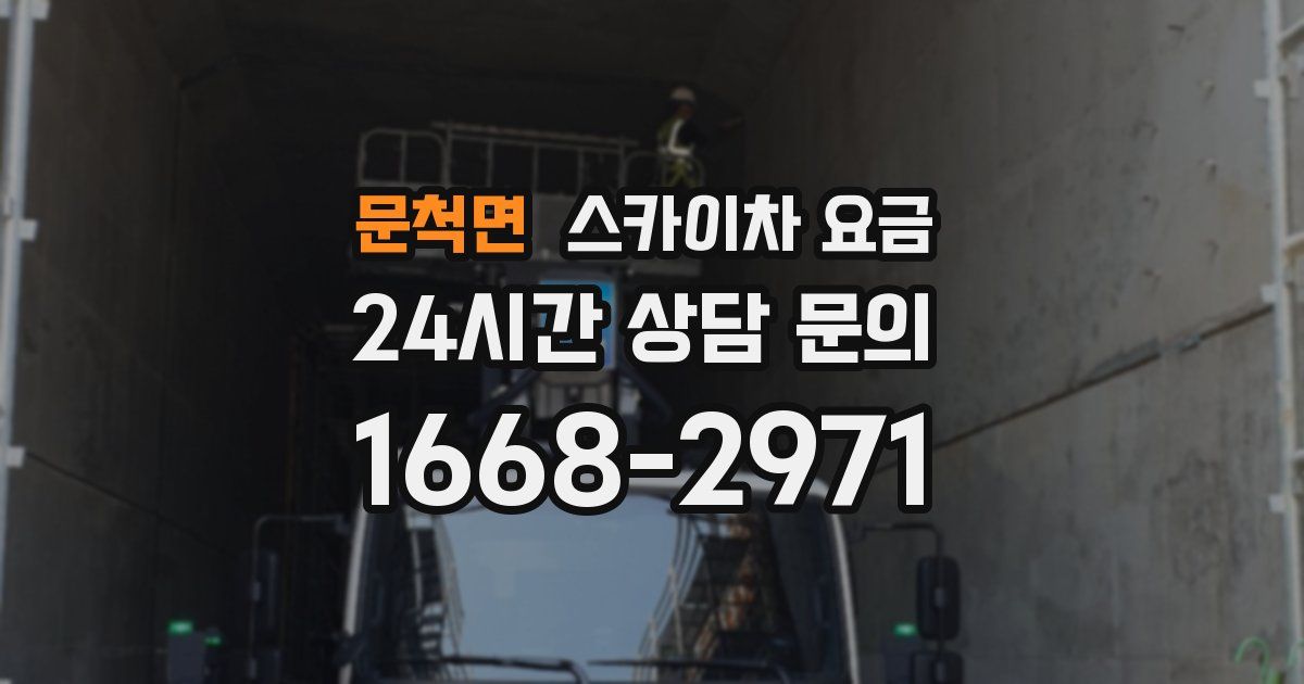 문척면 스카이차 요금