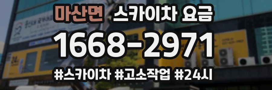 마산면 스카이차 요금