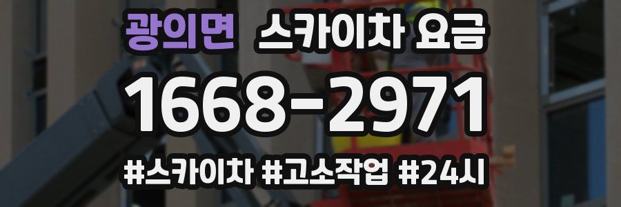 광의면 스카이차 요금