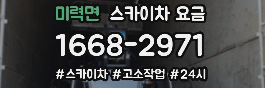 미력면 스카이차 요금