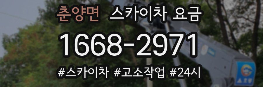 춘양면 스카이차 요금