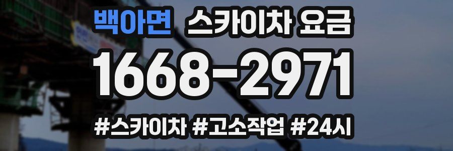 백아면 스카이차 요금