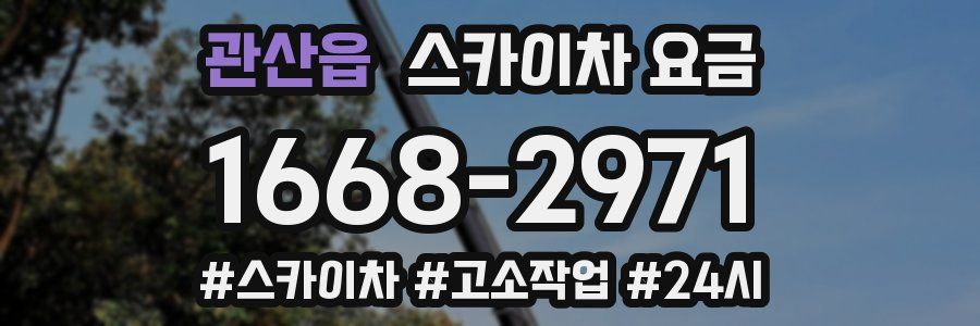 관산읍 스카이차 요금