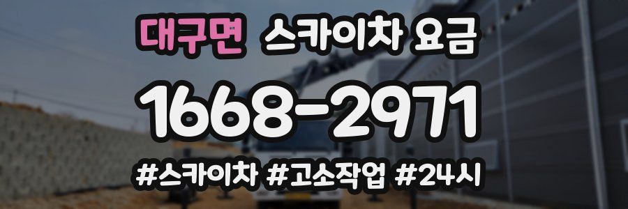 대구면 스카이차 요금