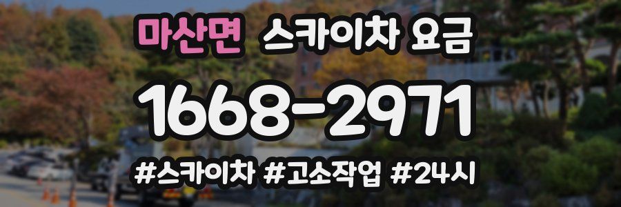 마산면 스카이차 요금