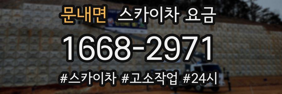 문내면 스카이차 요금