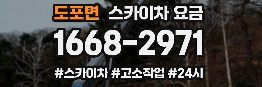 도포면 스카이차 요금