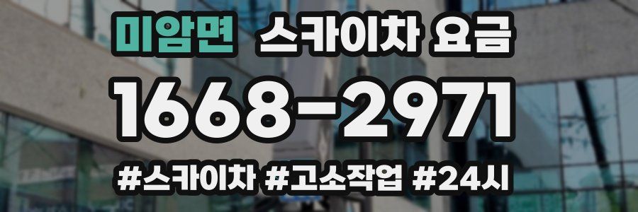 미암면 스카이차 요금