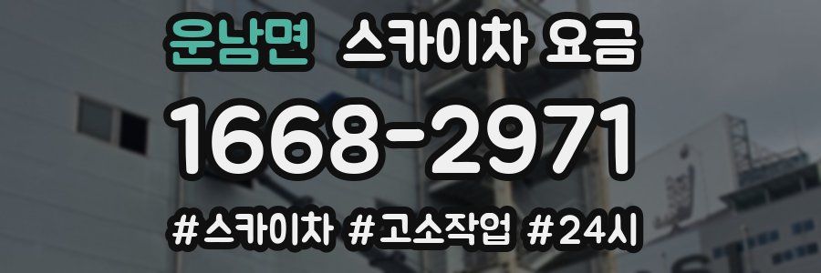 운남면 스카이차 요금