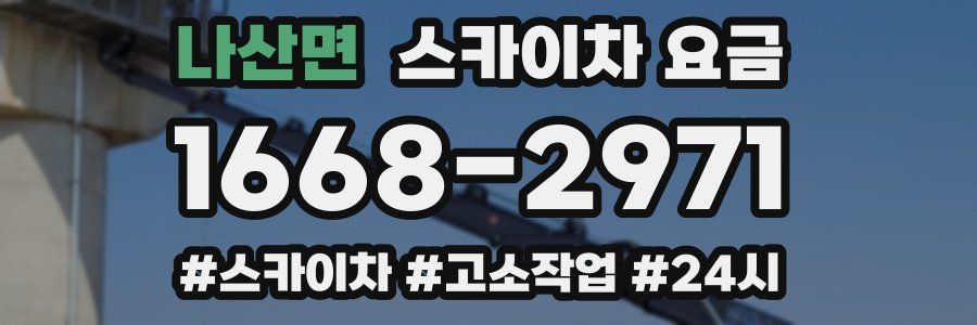 나산면 스카이차 요금