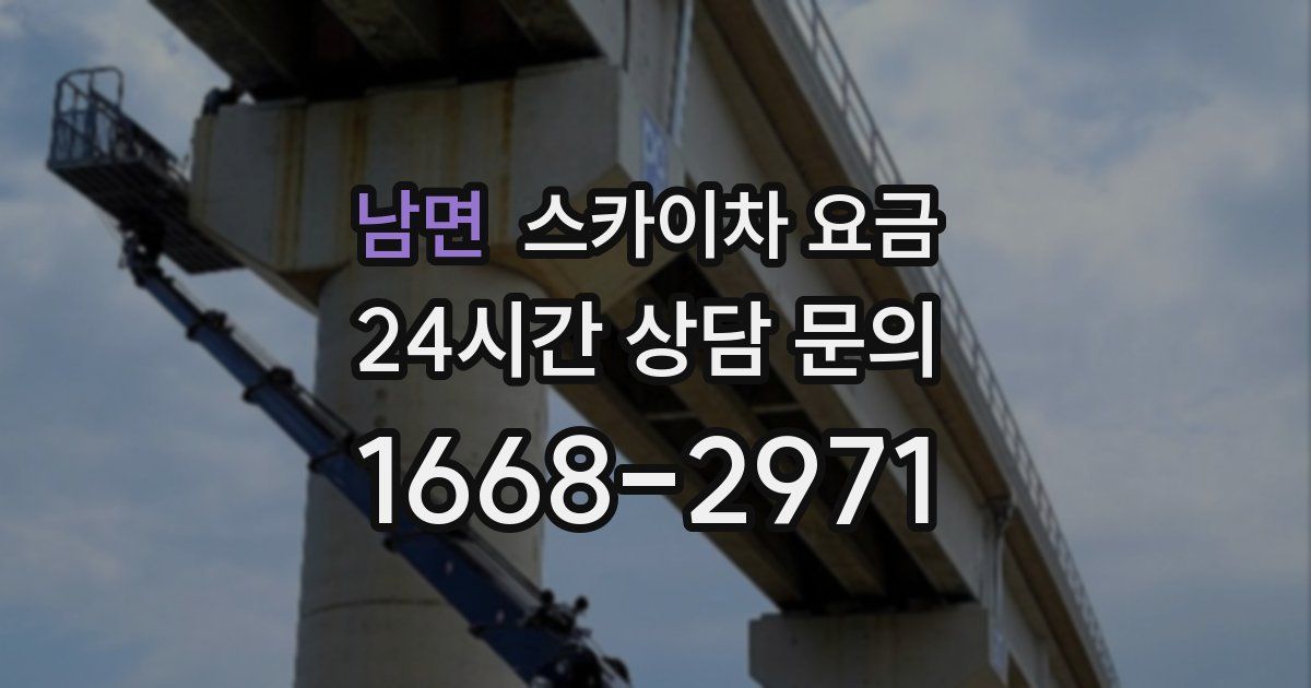 남면 스카이차 요금