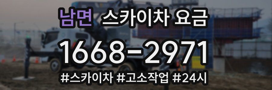 남면 스카이차 요금