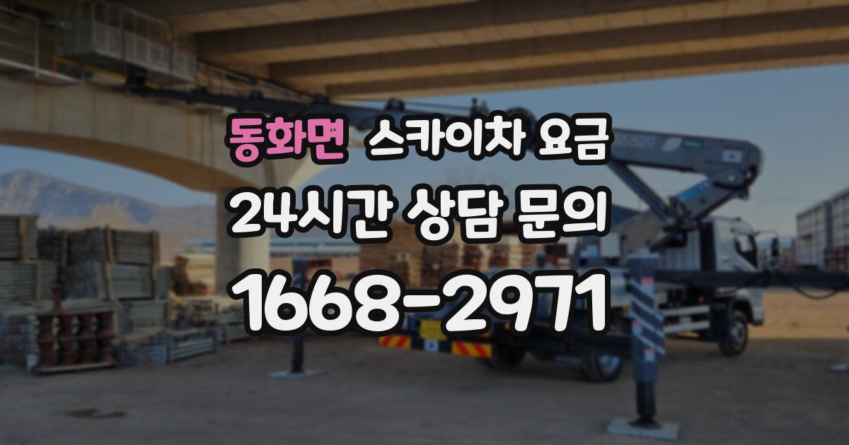 동화면 스카이차 요금