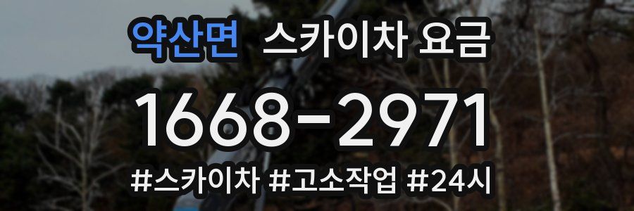 약산면 스카이차 요금