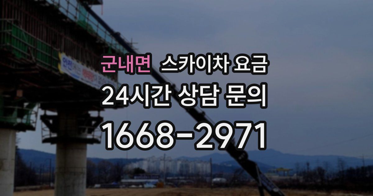 군내면 스카이차 요금