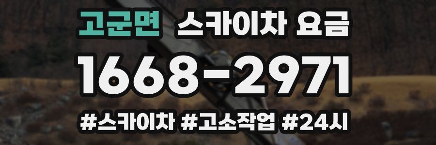 고군면 스카이차 요금