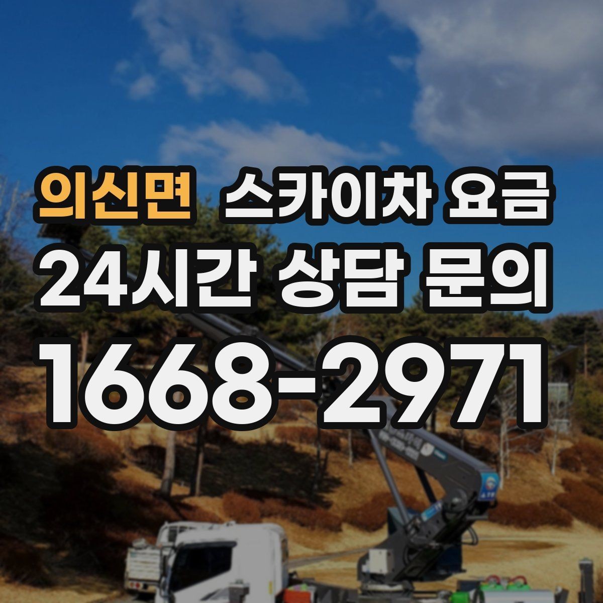 의신면 스카이차 요금 나무 가지치기 작업은 어떤 기준으로 볼까