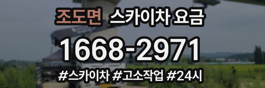 조도면 스카이차 요금