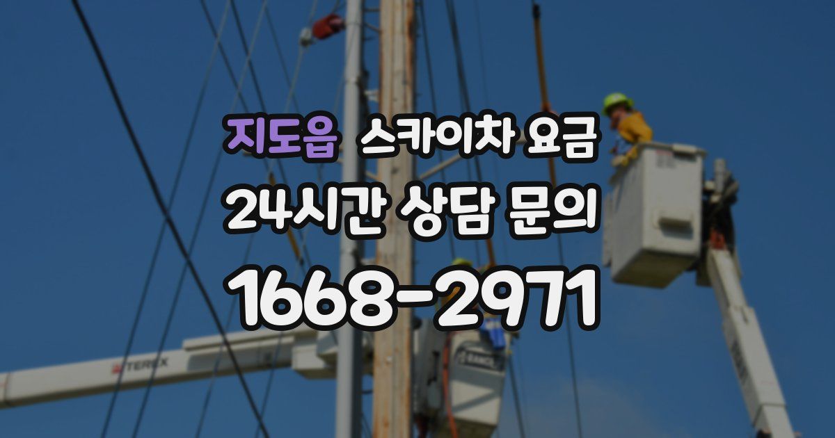 지도읍 스카이차 요금