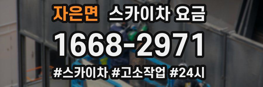 자은면 스카이차 요금