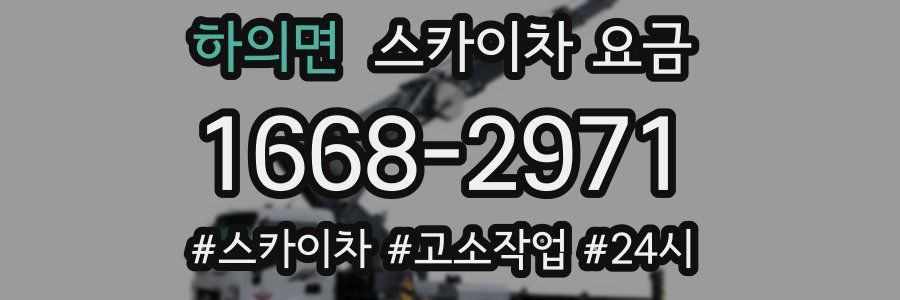 하의면 스카이차 요금