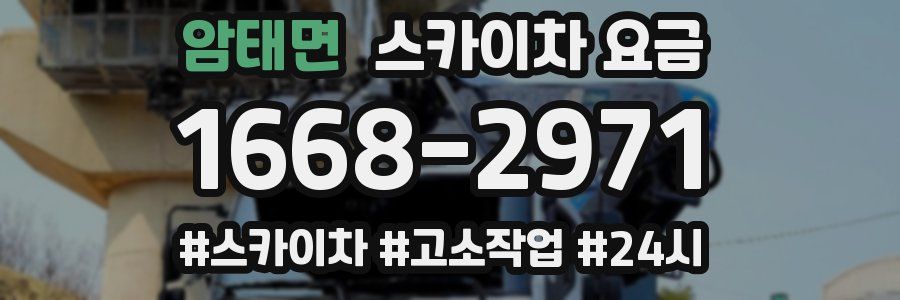 암태면 스카이차 요금