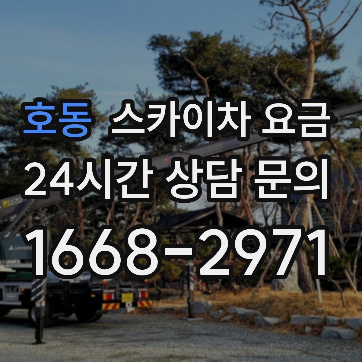 호동 스카이차 요금 가로등 작업은 왜 안전 통제가 중요할까