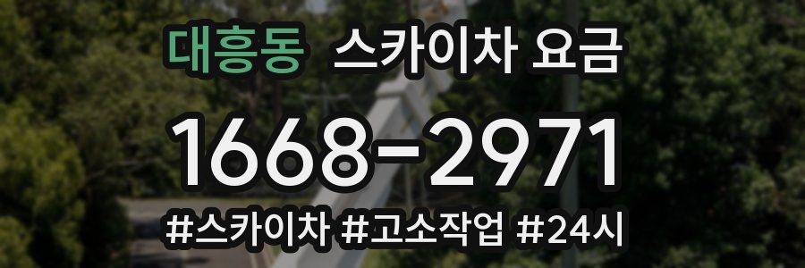대흥동 스카이차 요금
