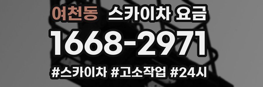 여천동 스카이차 요금