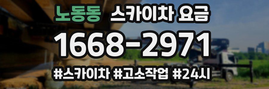 노동동 스카이차 요금