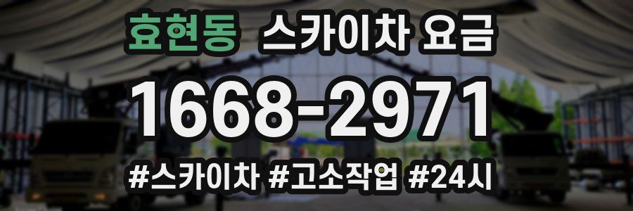 효현동 스카이차 요금