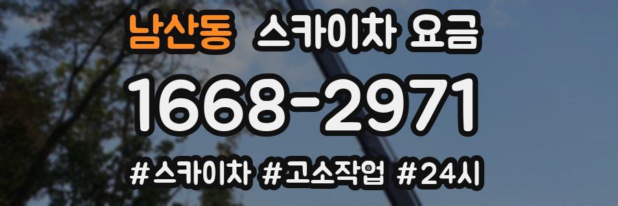 남산동 스카이차 요금