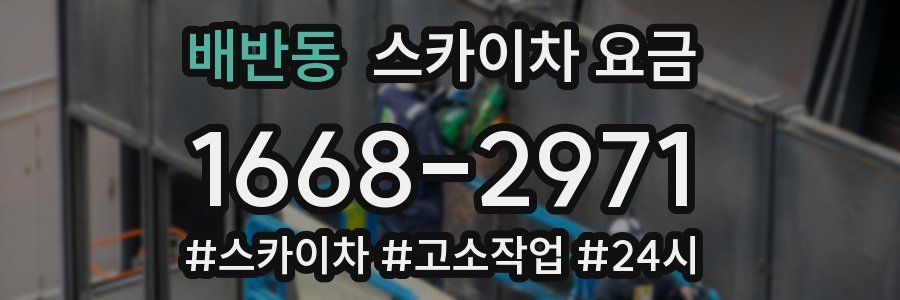 배반동 스카이차 요금