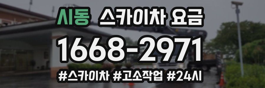 시동 스카이차 요금