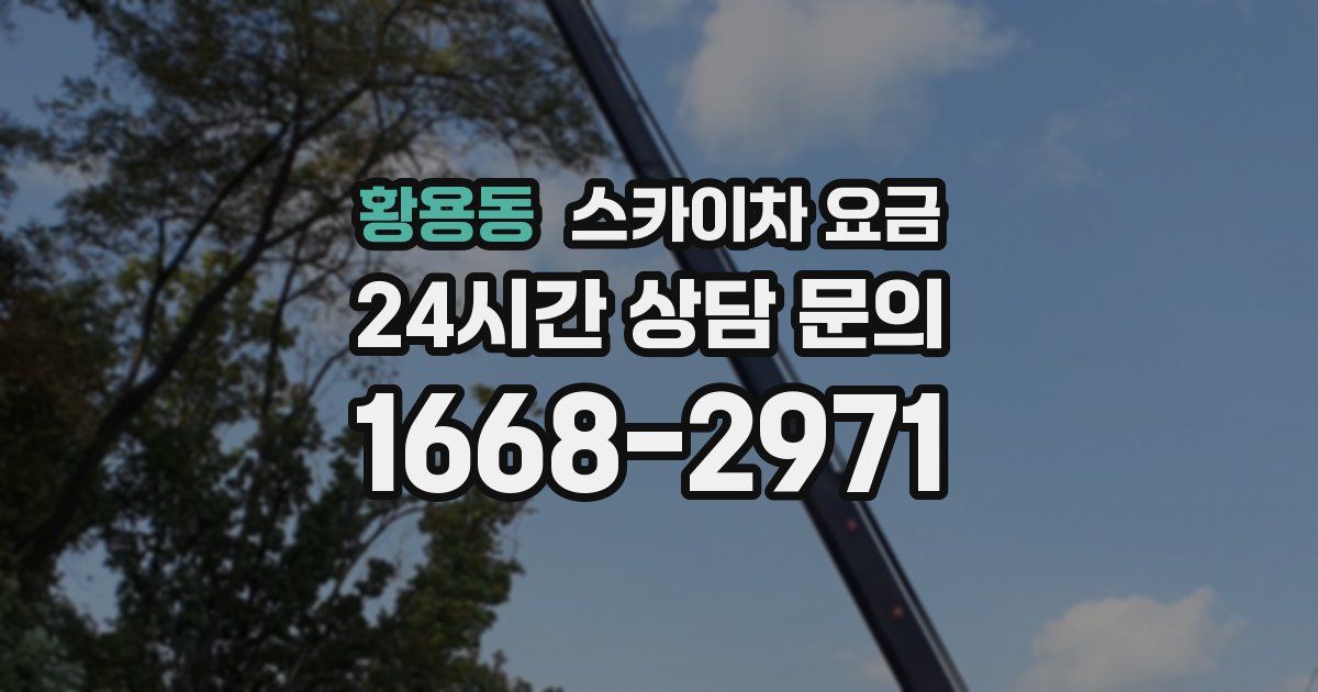 황용동 스카이차 요금