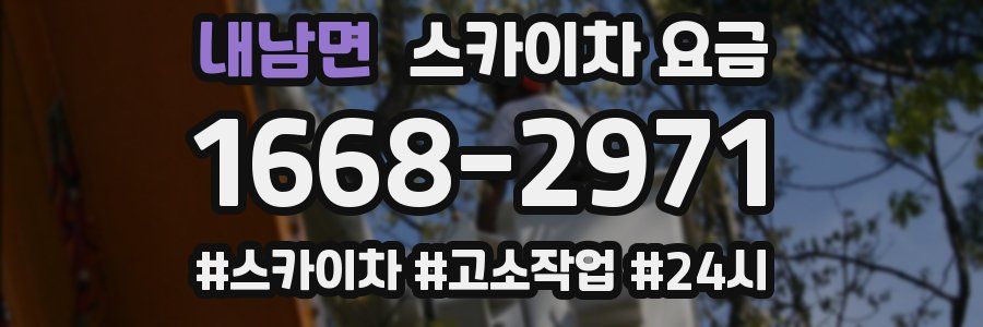 내남면 스카이차 요금