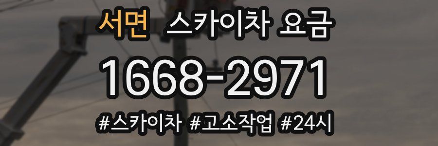 서면 스카이차 요금