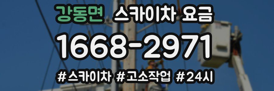 강동면 스카이차 요금