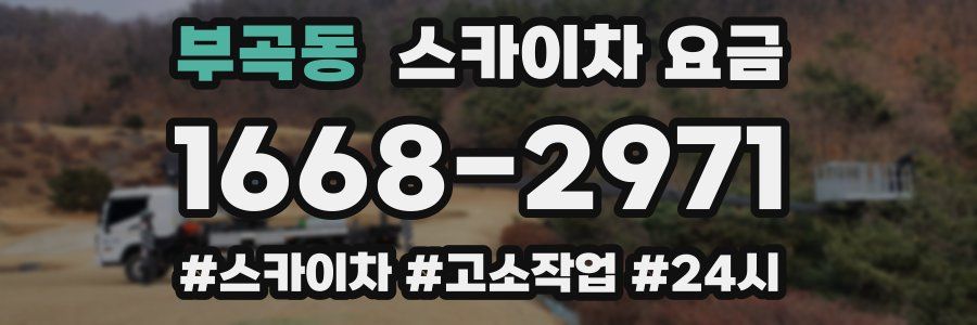 부곡동 스카이차 요금