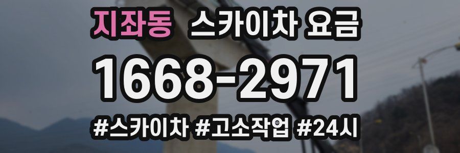 지좌동 스카이차 요금