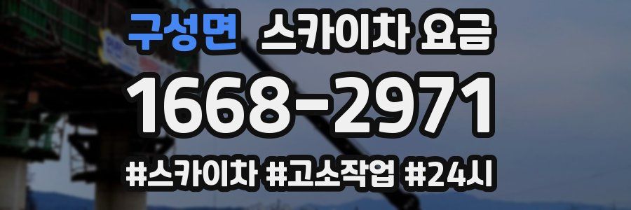 구성면 스카이차 요금