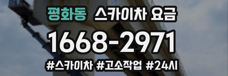 평화동 스카이차 요금