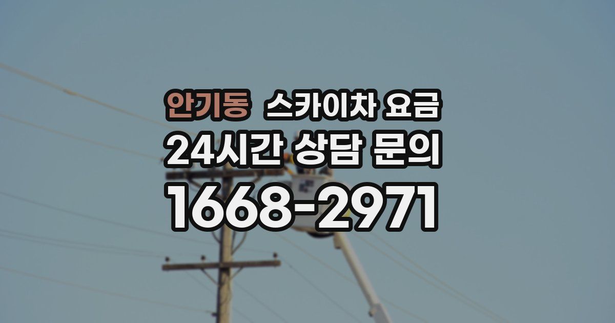 안기동 스카이차 요금