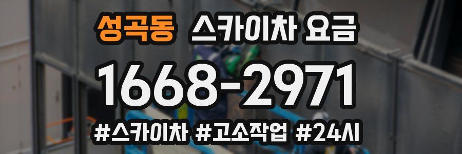 성곡동 스카이차 요금