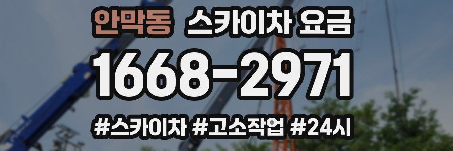 안막동 스카이차 요금