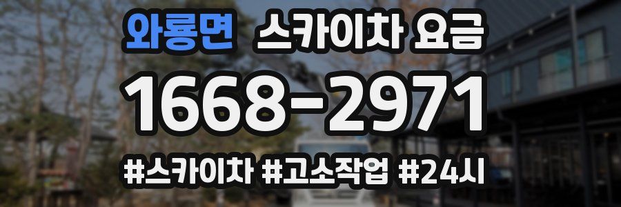 와룡면 스카이차 요금