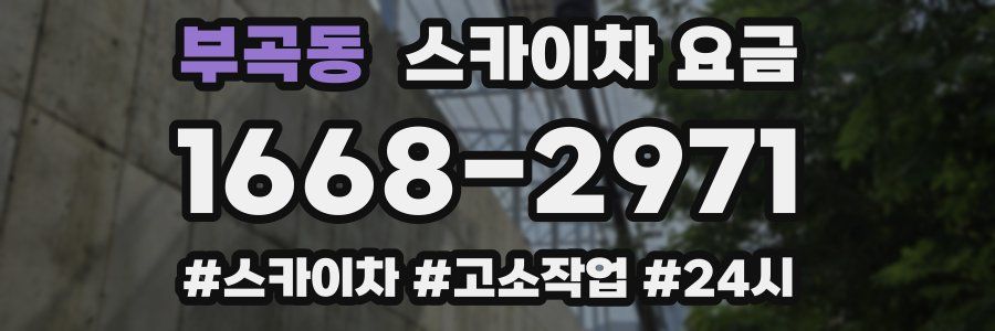 부곡동 스카이차 요금