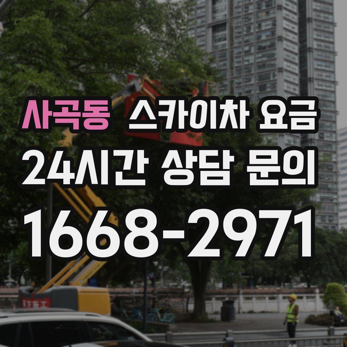 사곡동 스카이차 요금