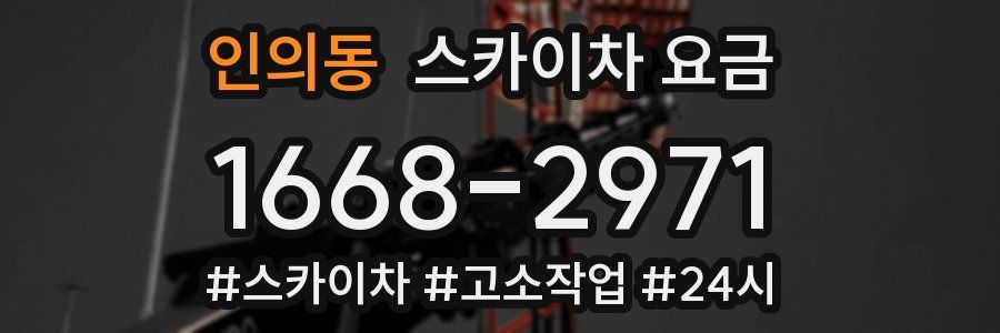 인의동 스카이차 요금